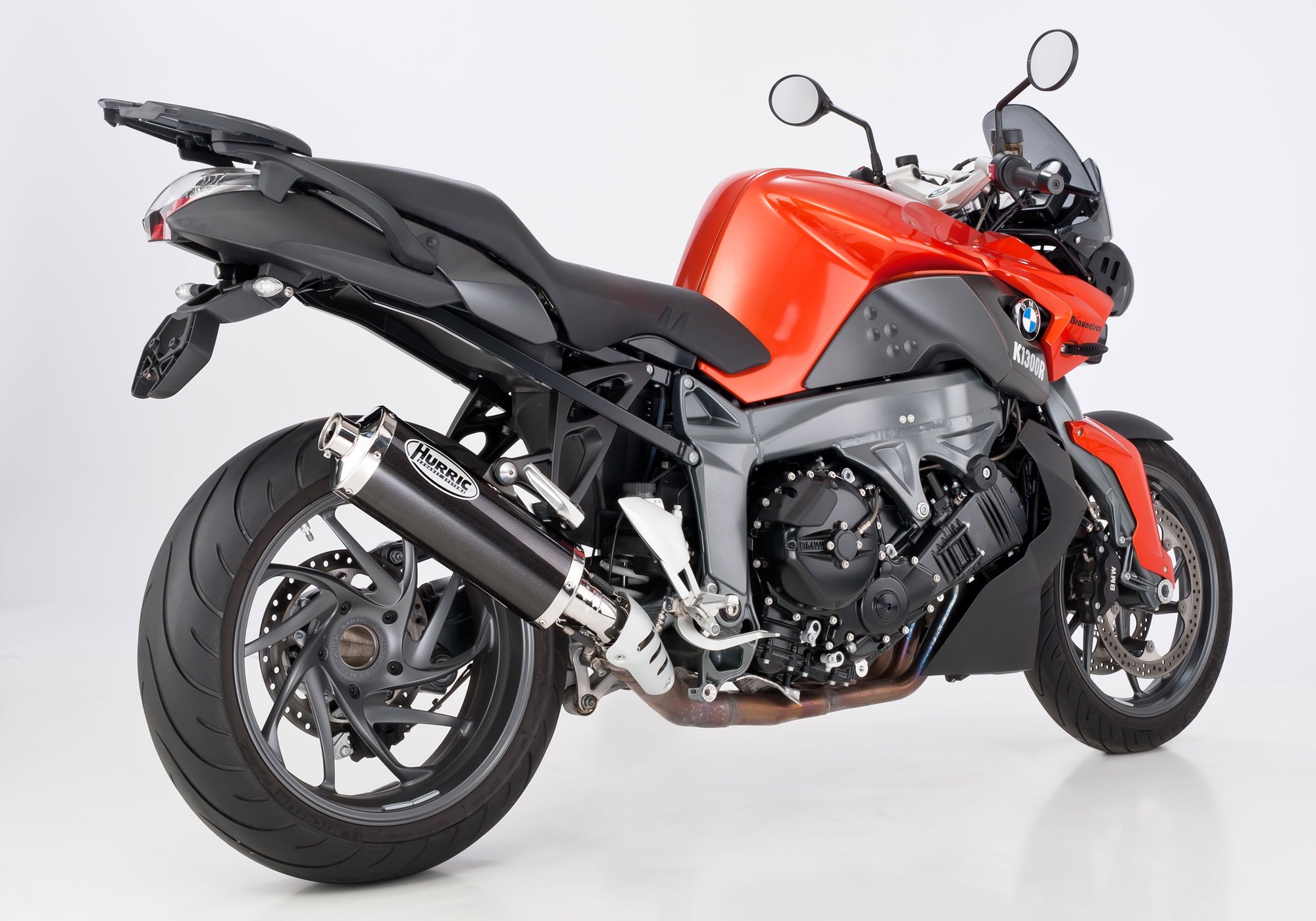 Scarico BMW K 1300 R anno 2009 2010 2011 2012 2013 2014 2015 2016 terminale di scarico HURRIC Rac 1 Slip on in carbonio colore carbonio