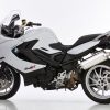 Scarico BMW F 800 GT anno  2017 - 2018   terminale di scarico HURRIC Rac 1 Slip on in Alluminio lucidato colore argento