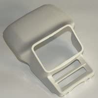 Plastic headjasno rectangular spare pomarańczowy Mx vintage plastics kolor pomarańczowy