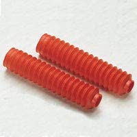 Coppia soffietti per forcelle ammortizzate made in italy prodotto universale di protezione in gomma manicotto parapolvere Lunghezza 320 mm Diametro 35 - 55 mm ROSSO XR colore rosso