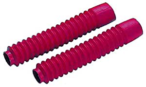 Coppia soffietti per forcelle ammortizzate made in italy prodotto universale di protezione in gomma manicotto parapolvere Lunghezza 330 mm Diametro 35 - 45 mm ROSSO XR colore rosso