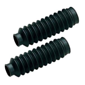 Coppia soffietti per forcelle ammortizzate made in italy prodotto universale di protezione in gomma manicotto parapolvere Lunghezza 180 mm Diametro 28 - 30 mm NERO colore nero