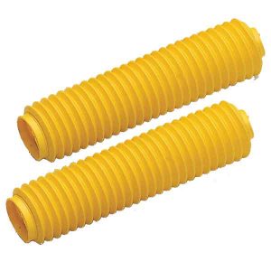Coppia soffietti per forcelle ammortizzate made in italy prodotto universale di protezione in gomma manicotto parapolvere Lunghezza 295 mm Diametro 35 - 45 mm GIALLO colore giallo
