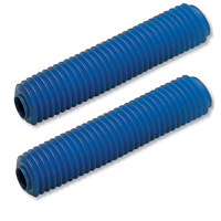 Coppia soffietti per forcelle ammortizzate made in italy prodotto universale di protezione in gomma manicotto parapolvere Lunghezza 350 mm Diametro 40 - 50 mm BLU colore blu