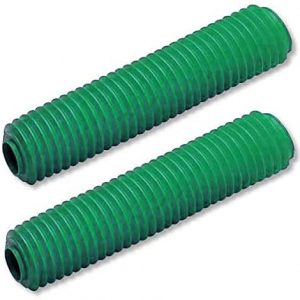 Coppia soffietti per forcelle ammortizzate made in italy prodotto universale di protezione in gomma manicotto parapolvere Lunghezza 350 mm Diametro 40 - 50 mm VERDE colore verde