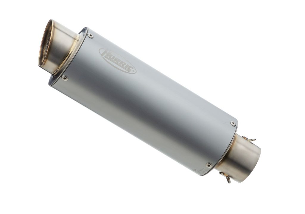 Exhaust HONDA CBR500R anno 2013 – 2014 – 2015 exhaust terminal HURRIC TEC One Slip on in aspetto aluminum titanio color silver