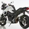 Scarico BMW F 800 R 2017 - 2018  .  SHARK DSX-5 Slip on terminale di scarico Alluminio lucidato/silenziatore acciaio inossidabile nero opaco rivestito colore argento