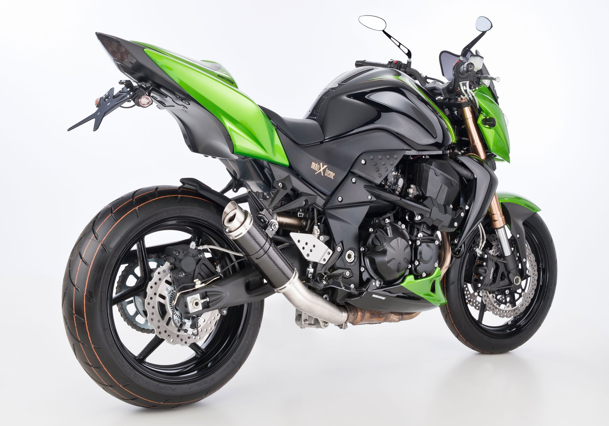 Exhaust KAWASAKI Z750 2007 - 2008 - 2009 - 2010 - SHARK Factory con Kat Slip on exhaust terminal carbon color carbon - 4MOTO.EU Exhaust KAWASAKI Z750 2007 - 2008 - 2009 - 2010 - SHARK Factory con Kat Slip on exhaust terminal carbon color carbon - 4MOTO.EU