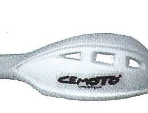 Handschützer universal enduro für motard ATV plastiche komplett von di kit attacchi (specificare Diameter Lenker) Farbe weiß