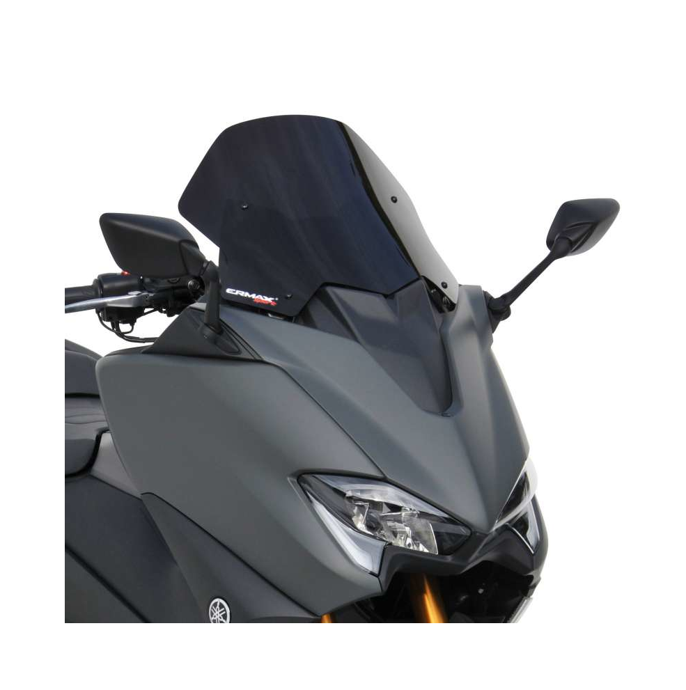 Cupolino basso sportivo Ermax per Yamaha Tmax 560 2020 nero scuro opaco