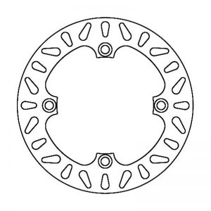 Brake disc HONDA CR 1989 - 1990 - 1991 - 1992 - 1993 - 1994 - 1995 - 1996 - 1997 - 1998 - 1999 - 2000 REAR 125 / 250 / 500