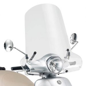 Windshield for SYM Fiddle II 50 125 2009 - 2010 - 2011 - 2012 - 2013 - 2014 by Kappa color transparent code 293AK