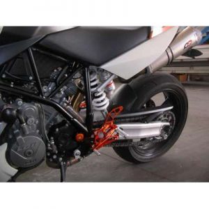 Pedana arretrata regolabile 4RACING per KTM  SUPER DUKE 990  2005 - 2009