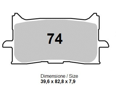 Keramický Spékané Brzdové destičky přední TROFEO kompatibilní s HONDA CB 125 R ( CBF 125 NAJ ) 2018 – 2019