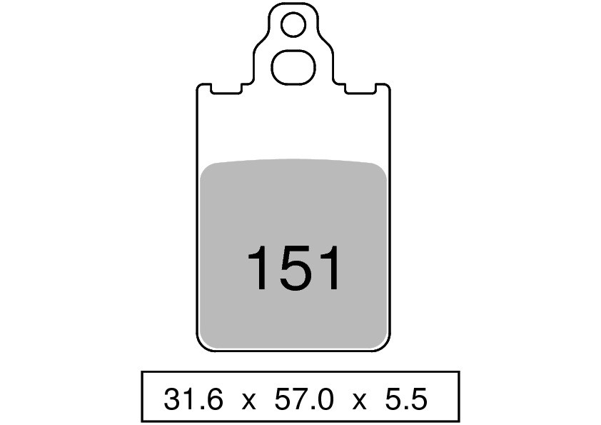 Front organic brake pads rear TROFEO compatible with APRILIA TRX 240 1988 –