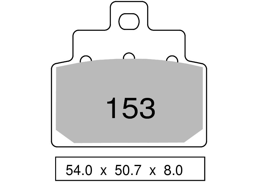 Front organic brake pads rear TROFEO compatible with APRILIA LEONARDO 125 – ST 1999 – 2004