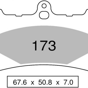 Pastiglie freno organiche anteriori TROFEO  compatibili con  APRILIA AF-1 125 SINTESI 1988 - 1988