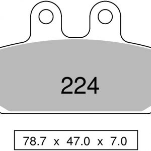 Pastiglie freno organiche anteriori TROFEO  compatibili con  APRILIA ATLANTIC 500 2001 - 2004