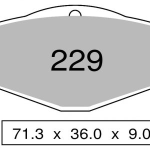 Organic Rear brake pads TROFEO compatible with -