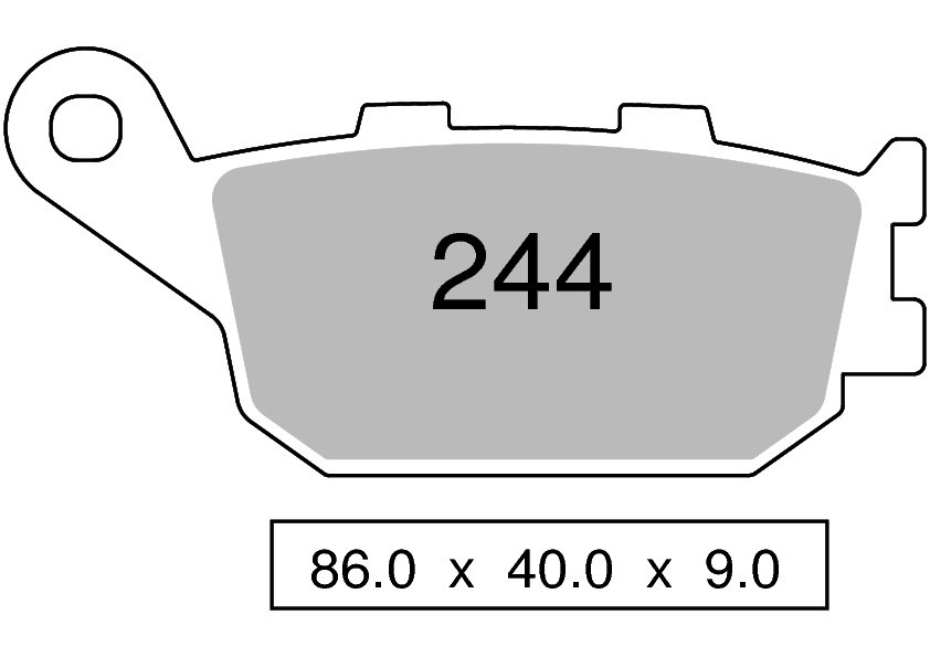 zadní Spékané Brzdové destičky TROFEO kompatibilní s HONDA NC 700 S – X 2012 – 2013