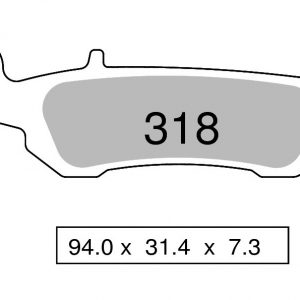 Sintered brake pads front TROFEO compatible with YAMAHA YZ 250 F Efi 2014 - 2018