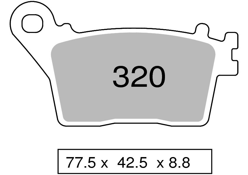 Organické zadní Brzdové destičky TROFEO kompatibilní s SUZUKI GSX-R 1000 A – R (L8>L9-M0) 2018 – 2020
