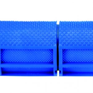 Chwyty Domino niebieskie w termoplastie rubber do montaggio su Kierownica do atv 0900.82.48.06-0 Średnica 22 mm