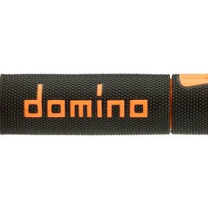 Chwyty Domino czarne/pomarańczowyni w termoplastie rubber two-component z multi-tone finish a45041c4540b7-0 Średnica 22 mm