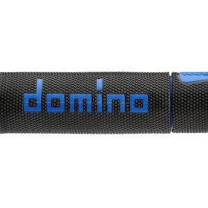 Chwyty Domino czarne/niebieskie w termoplastie rubber two-component z multi-tone finish a45041c4840b7-0 Średnica 22 mm