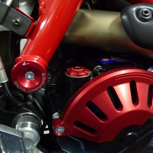 FRAME CAPS KIT N. 4 PIECES IN ERGAL barva modrý pro DUCATI HYPERMOTARD 821 2013 - 2016