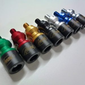 STAND SUPPORT WITH PROTECTIONS M10 X 1,25 IN ERGAL barva modrý pro KAWASAKI ALL (excluding / escluso ZX-10R 2011)