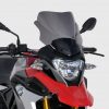 Parabrezza cupolino alto protezione maggiorata  (34 cm ) Ermax per BMW G 310 GS 2018 - 2019 - 2020  nero scuro opaco