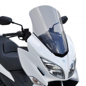 Parabrezza misura originale (53 cm ) Ermax per Suzuki BURGMAN 400 2017 - 2018 - 2019 - 2020  nero chiaro fume