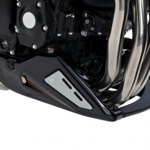 Bauchgurt (3 Teile + Abdeckplatten aus Aluminium) Ermax für Kawasaki Z 900 RS 2018 2019 2020 Giallo / schwarz / grau vert new metallic (tricolor) 2020(vert new metallic)