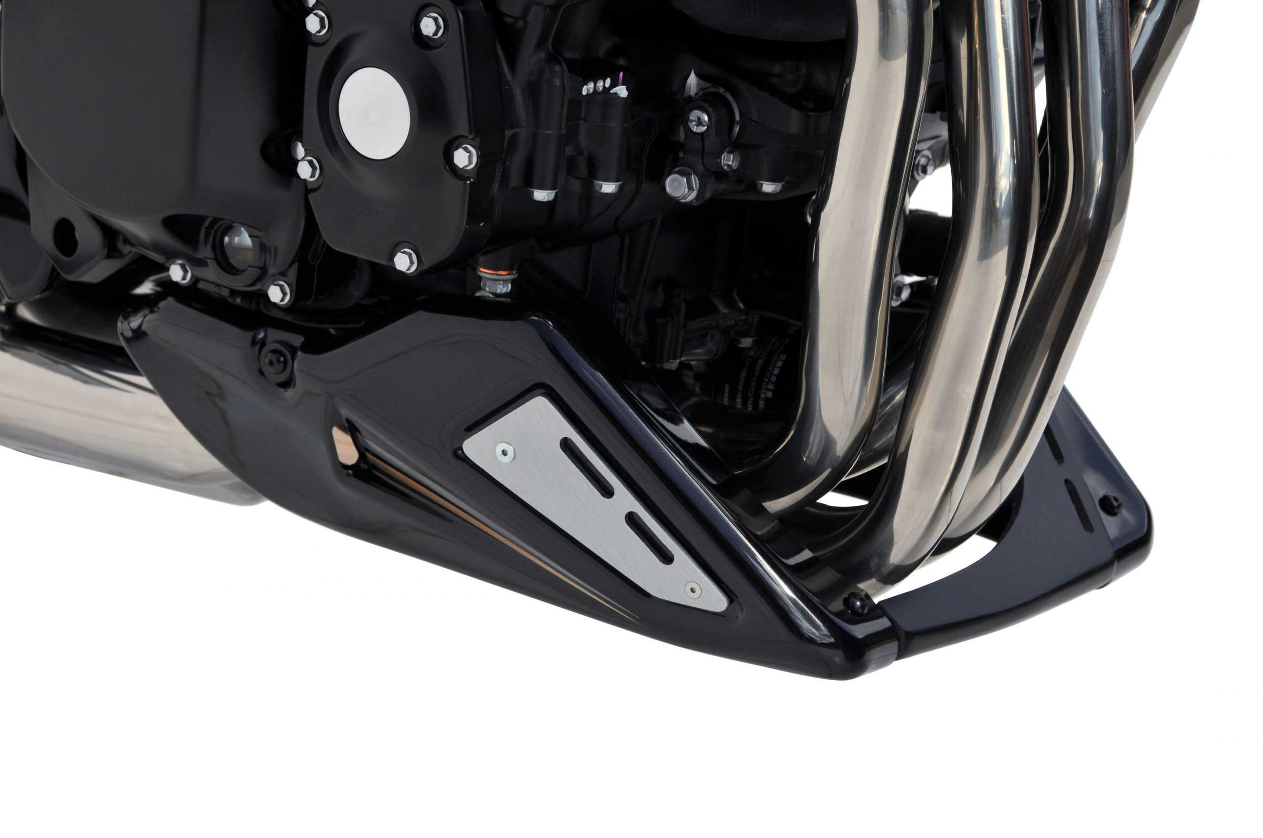 Bauchgurt (3 Teile + Abdeckplatten aus Aluminium) Ermax für Kawasaki Z 900 RS 2018 2019 / grau / vert/noir/vert fluo 20 …