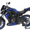 Copri radiatore (paire+clignotants en option ) Ermax per Yamaha MT 07(fz 7 ) 2018 grigio opaco / giallo fluo  gris mat/jaune fluo mat (mat gray metallic 3 [mnm3]