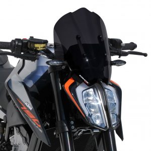 Cupolino  (32cm ) Ermax per KTM 790 duke 2018 -2020 nero chiaro fume
