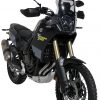 Parabrezza cupolino alto protezione maggiorata Ermax per Yamaha XTZ tenere 700 2019 - 2023 nero scuro opaco