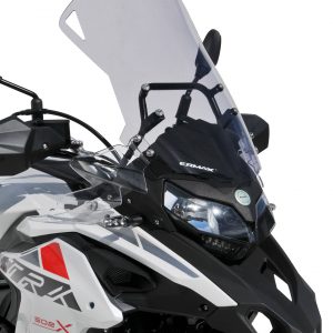 Parabrezza alto a protezione Ermax per Benelli TRK 502 X 2017 - 2022 nero chiaro