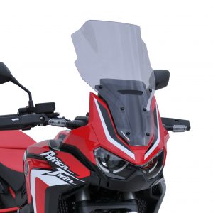 Parabrezza cupolino touring Ermax per Honda africa twin crf 1100 l 2020 nero scuro opaco