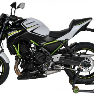Bauchgurt (3-teilig) Ermax für Kawasaki z 650 2020 schwarz satiniert satiniert schwarz (serie Black Line)