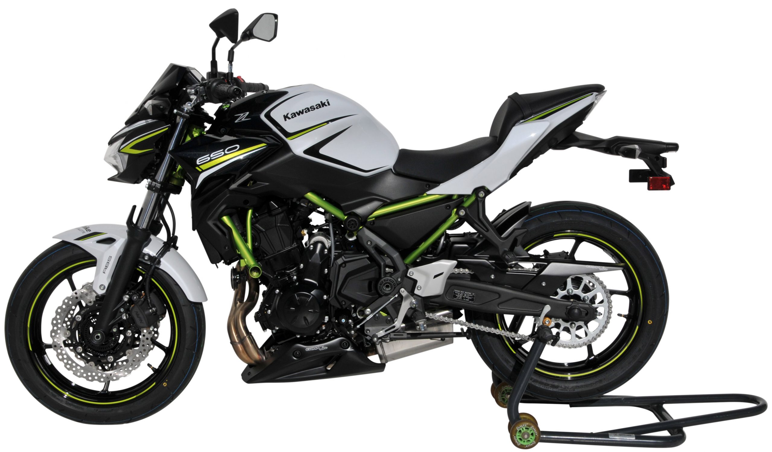 Front fender Ermax for Kawasaki z650 2020 black blanc noir vert