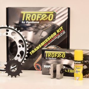 Zestaw przekładni łańcuchowej z modyfikowanymi przełożeniami TROFEO kompatybilne z YAMAHA WR 250 R 2008 - 2012 number of sprocket teeth 13  crown teeth 44