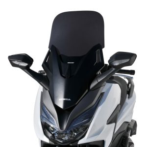 Parabrezza scooter alta protezione (60 centimetri ) Ermax compatibile con forza 350 2021  - 2022 nero chiaro trasparente