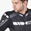 IXS RS 800 one piece motorcycle leather suit Black Gray White - Image 10