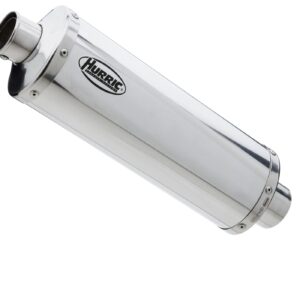 Terminale di scarico HURRIC RAC 1 Slip on in Alluminio spazzolato per Benelli TRK 502 X
