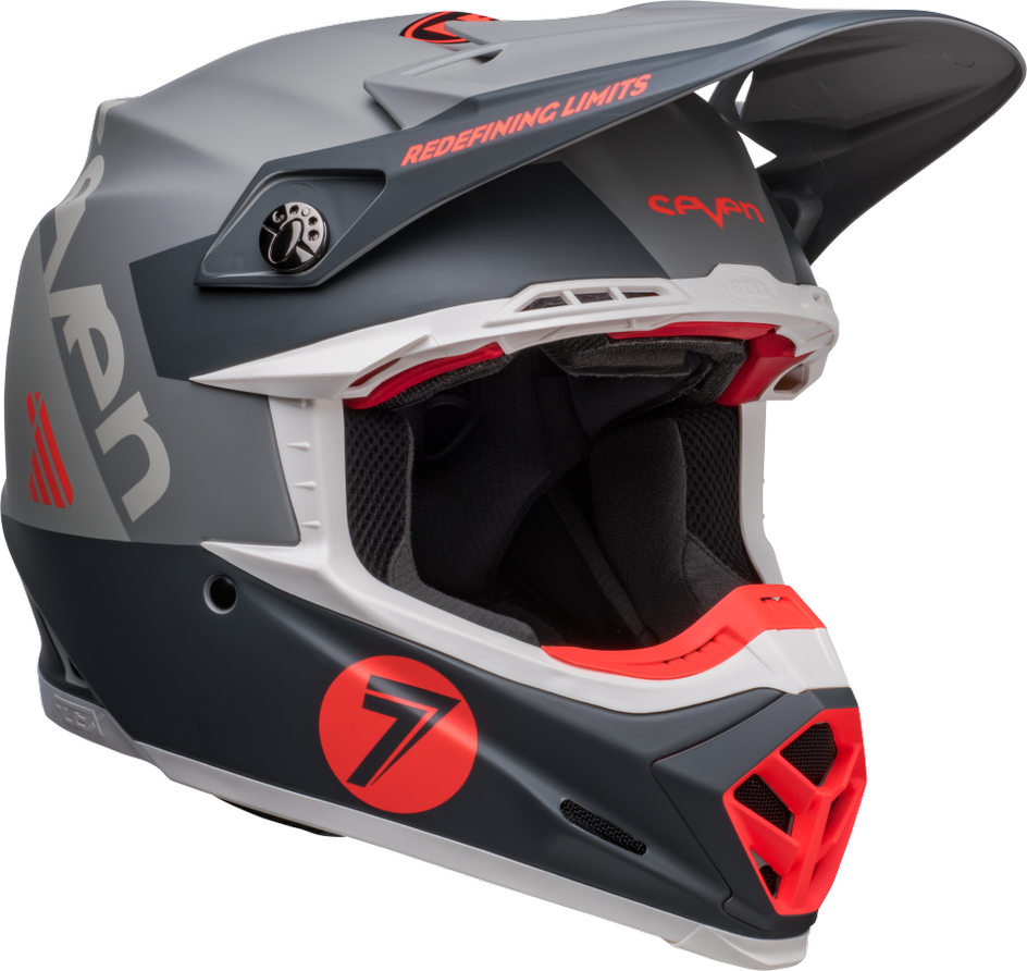 Bell Moto-9s Flex Seven Vanguard węgiel/pomarańczowy pomarańczowy