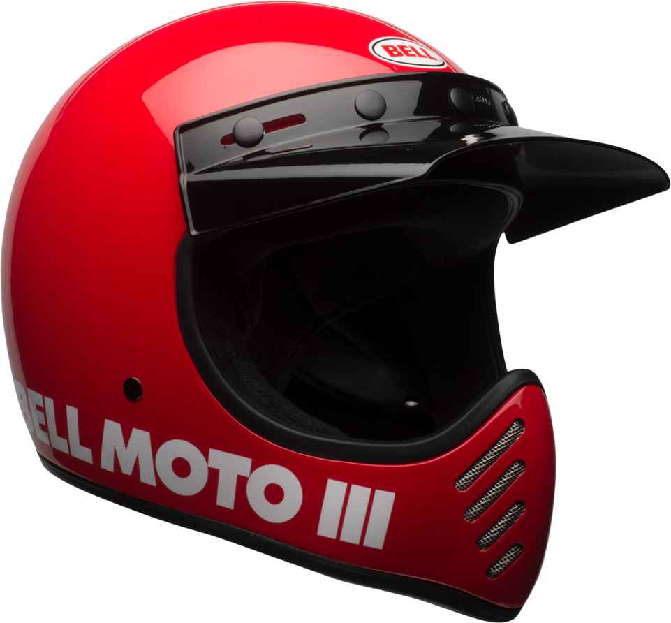 Bell Moto-3 klassischer roter Helm