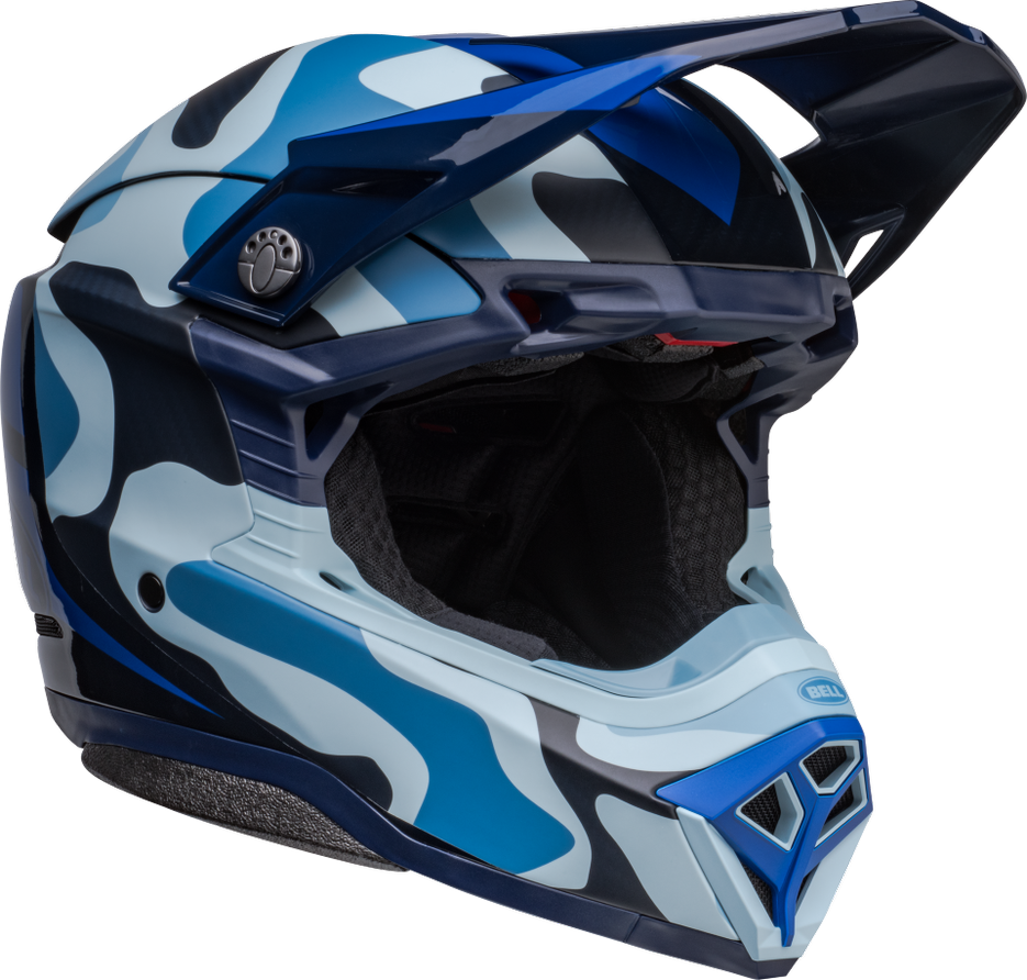 Bell Motorcycle Helmet-10 sferyczne Ferrandis Méchant Blu/Opaco/Błyszczący Blue