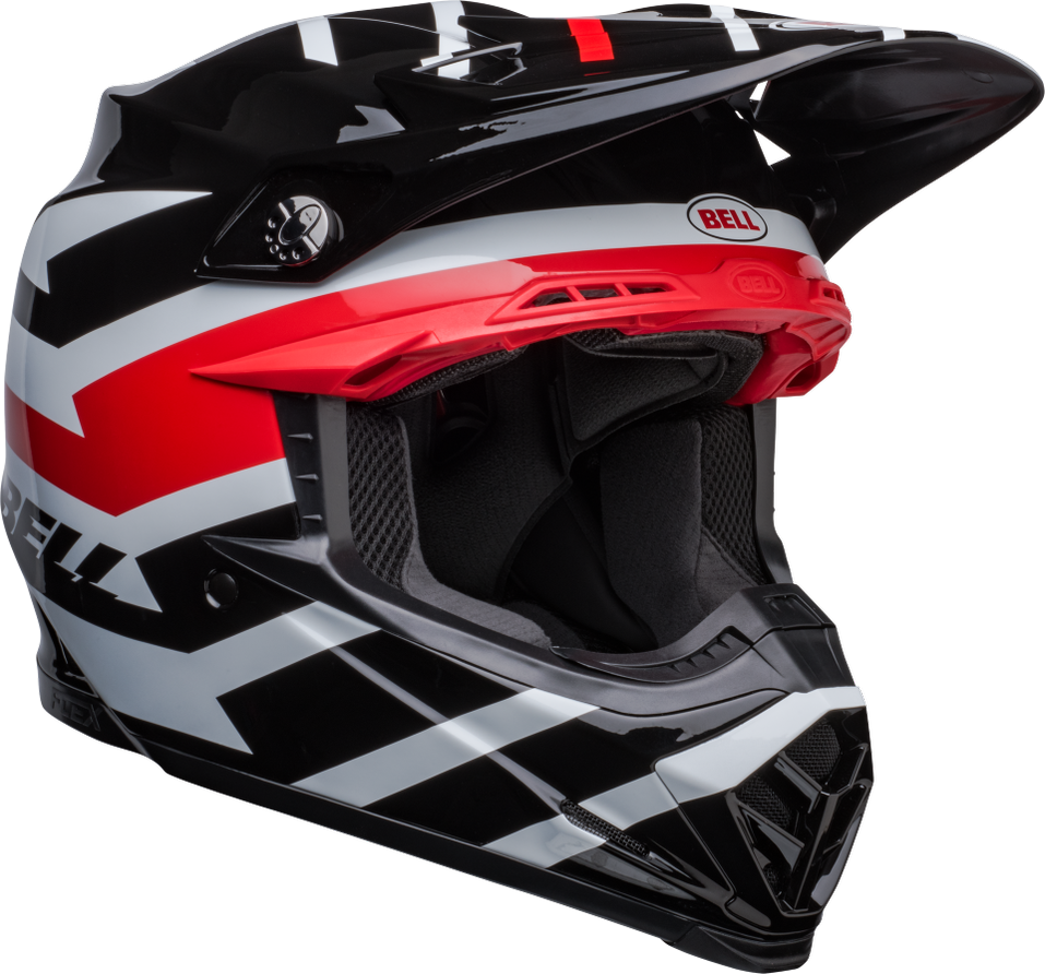 Bell Motor-9S Hełm Flex Banshee Black/Red L.